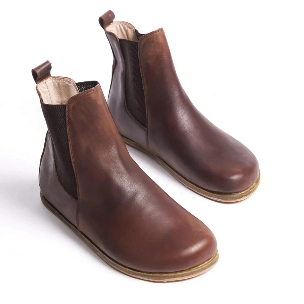 Pelanir Barefoot Women’s Chelsea Leather Ankle Boots